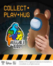 AMONG US HUGGABLE PLUSH (BOX) -  4 CHARACTERS TO COLLECT 25-30 CM TALL - Brown